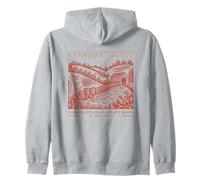 Connecticut Turning Leaves & Steady Roots State Pride Zip Hoodie