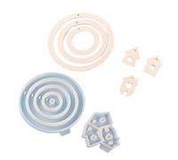Connecting Circle Hanging Silicone Mold Circle House Cement Plaster Mold Resin Mold Home Decoration