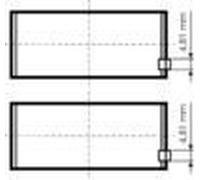 Connecting Rod Bearing Shell Set KOLBENSCHMIDT 77844600 for KERAX 11.123 2001-