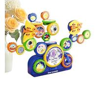 Connecting Sprocket Toys for Construction and Deployment - Manual Educational Building Blocks Game,Toy Gear Set | For Boys Girls Family Friends Students Home Indoor Learning And School