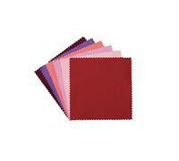 Connecting Threads Color Wheel Solid Precut Cotton Quilting Fabric Bundle 5" Charm Squares (Warm)