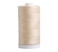 Connecting Threads Ivory 100% Cotton Thread for Sewing, Quilting, and Crafting - 50-Weight - 1200 Yard Large Spool (Cream)