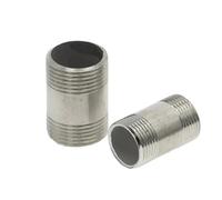 Connection 1/4" 3/8" 1/2" 3/4" 1" 1-1/4" 1-1/2" Male X Male Threaded Pipe Fittings Stainless Steel SS304 Connector Adapter,1,1/4"