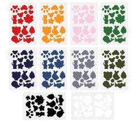 CONNECTION 20 Pieces Down Jacket Repair Patch Kit - Self-Adhesive Polyester Patches for Puffer Coats, Sleeping Bags, Airbeds, Awnings, Tents (10 Colours)