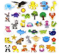 CONNECTION 36 PCS Fridge Magnets for Kids - Magnetic Animals for Toddlers, Wooden Animal Magnets for Refrigerator, Whiteboards, Photos - Educational Toys for Preschooler, 4+