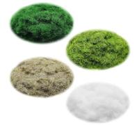 CONNECTION 4 Pcs Static Grass Powder 3mm Model Static Grass Terrain Powder Nylon 30g per Pack for Applicator Model Railway Track Garden Jungle Grassland Sand Table Miniature Wargaming Terrain 4 Colors
