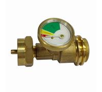 Connection Adapter with Gauge Propane Tanks Gauge Adapter Levels Indicators Universals Brass Fittings Easy to Use Propane Tank