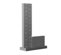 Connection angle, precise 90 ° metal angle made of aluminum, with a scale of wind, carpenter angle for workshop furniture construction