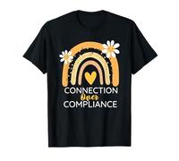 Connection Over Compliance Neurodiversity Mental Health T-Shirt