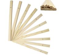 CONNECTION Pottery Rolling Guide Sticks 10 Pcs Wooden Rolling Pin Guides 3/5/7/10/12 mm Mud Stick Guide Pottery Pin Guides Clay Tools for Manual Self Made Clay Thickness Control