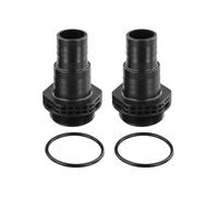 Connection with O-ring for SPS25 SPS50 SPS75 SPS100, ABS Pool Circulation Replacement Part, Black