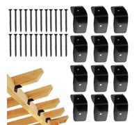 Connections for rafters, clip clips for steel joists, 12 pieces | connectors for outdoor wooden structures for pergola shed gazebo railing beam