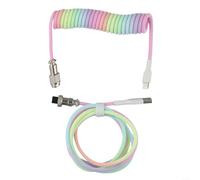 Connections Made Easy With Our Unique Spiraled Type C Connector Specifically Designed For Aviation Devices (Flower color)