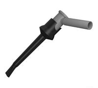 Connector, 10A 1000V CAT II, Brass Nylon Quick Hook with 4MM Banana Jack, Nickel-Plated for Oxidation Resistance, Grip for Electrical Signal Testing in Tight Spaces(Black)