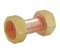 Connector 2 Brass Nuts Copper Socket 20 x 27 15 x 21
