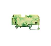 Connector 2-wire 10mm² yellow-green 284-907