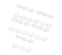 Connector Findings Jewelry Making Oval Brass End Rings Two Hole 30 Count with Charm Linking Beading Finishing Use Jewelry Connector Findings Oval End Rings Brass Linking Parts Bead Strand Finishers