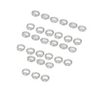 Connector Findings Jewelry Making Oval Brass End Rings Two Hole 30 Count with Charm Linking Beading Finishing Use Jewelry Connector Findings Oval End Rings Brass Linking Parts Bead Strand Finishers