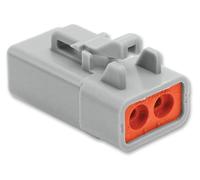 Connector HOUSING, Plug, 2 Way, Plastic, Automotive Connector Housings, Qty.1 | ATP06-2S