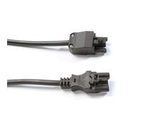 Connector lead male 3 pole connector to female 3 pole connector 1.5M - black