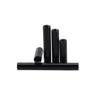 Connector nuts, 10PCS, M3 Aluminum Polishing Coupling Nuts, AL Long Rod 60 90 100mm(Black,100mm)