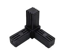 Connector Right Angle for Square Tube Joint 3 Way Pipe Profile Plastic 20 25 30 MM 20x20 25x25 30x30 (30x2)