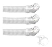 Connector Tube Assembly with Clear Corrugated Hose and Angled Elbow Design for Ongoing Care Maintenance Use Daily Replacement Hose Elbow Assembly Clear Corrugated Tubing Direct Swap Part Routine Setup