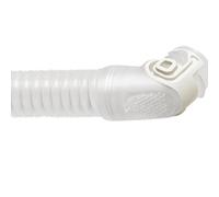 Connector Tube Assembly with Clear Corrugated Hose and Angled Elbow Design for Ongoing Care Maintenance Use Daily Replacement Hose Elbow Assembly Clear Corrugated Tubing Direct Swap Part Routine Setup