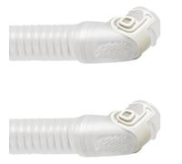 Connector Tube Assembly with Clear Corrugated Hose and Angled Elbow Design for Ongoing Care Maintenance Use Daily Replacement Hose Elbow Assembly Clear Corrugated Tubing Direct Swap Part Routine Setup