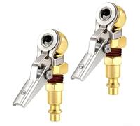 Connector with Locking Mechanism and 1/4 inch FNPT Thread for Secure Tire Inflation on Commercial and Passenger Vehicles (2PCS)