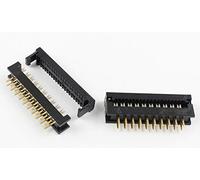 Connectors Pro 25-Pack IDC 2X10 20 Pins 2.54mm 0.1" Pitch Male Transition Dual Row Plugs for 1.27mm 0.05" Flat Ribbon Cable FD 20P 25-PK