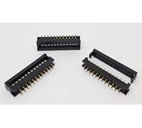 Connectors Pro 25-Pack IDC 2X12 24 Pins 2.54mm Pitch Male Transition Dual Row Plugs for Flat Ribbon Cable, 25-PK FD 24P