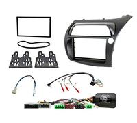Connects2 Black Facia Car Stereo Radio Adaptor Wiring Fitting Kit for Honda