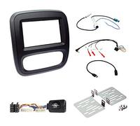 Connects2 CTKVX37 - Vauxhall, Opel Vivaro Black Double DIN Fascia & Steering Wheel Control Interface Kit