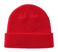 Connectyle Classic Men's Warm Winter Hats Acrylic Knit Cuff Beanie Cap Daily Beanie Hat, Red, Medium