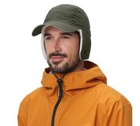 Connectyle Winter Earflap Hat for Men Women Sherpa-Lined Baseball Cap Water-Resistant Reflective Adjustable Sports Hat, Army Green, One size