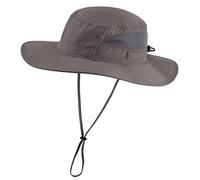 Connectyle Women's UPF 50+ Safari Sun Hat Breathable UV Protection Fishing Hat Summer Outdoor Wide Brim Hiking Gardening Hat, Grey, L