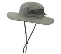 Connectyle Women's UPF 50+ Sun Hat UV Protection Wide Brim Bucket Hat Summer Beach Hats Fishing Hiking Outdoor Safari Hats, Army Green, L