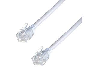 Connekt Gear 10m ADSL Broadband High Speed Modem Cable RJ11 Male to RJ11 Male, White