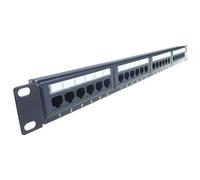 Connekt Gear 24 Port Patch Panel (Cat5e) IDC Punch Down 19 inch + Lacing Bar