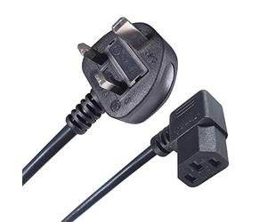 Connekt Gear 3m Right Angled IEC to 13A Mains Power Cable