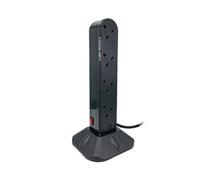 Connekt Gear 8 Way Surge Protected Socket Tower Block with USB Ports