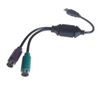 Connekt Gear Dual PS/2 to USB Type A Male Adapter