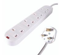 Connekt Gear UK 4WAY Mains Ex BLK 5M