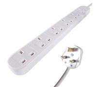 Connekt Gear UK 6-Gang Mains Power Extension Block 5m
