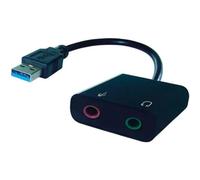 Connekt Gear USB-A 2x3.5mm Stereo Jack Adapter A Male Female 26-2918