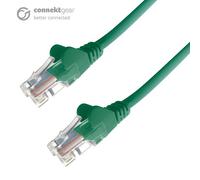 connektgear 0.3m RJ45 CAT6 UTP Stranded Flush Moulded LS0H Network Cable - 24AWG - Green
