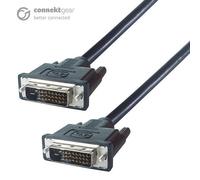 connektgear 0.5m DVI-D Monitor Connector Cable - Male to Male - 24+1 Dual Link