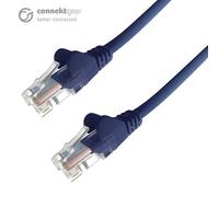 connektgear 15m RJ45 CAT6 UTP Stranded Flush Moulded LS0H Network Cable - 24AWG - Blue