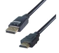 connektgear 1m DisplayPort to HDMI Connector Cable - Male to Male Gold Connectors